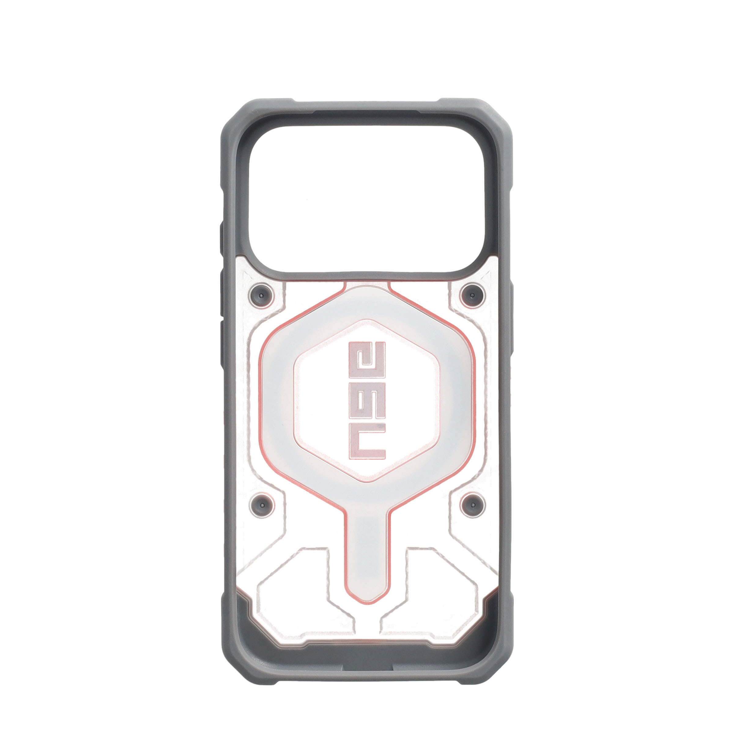 iPhone 17 Pro MagSafe Schutzhülle Pathfinder   Trageschlaufe (1145511BV02) - Active Lava (Transparent / Rot)
