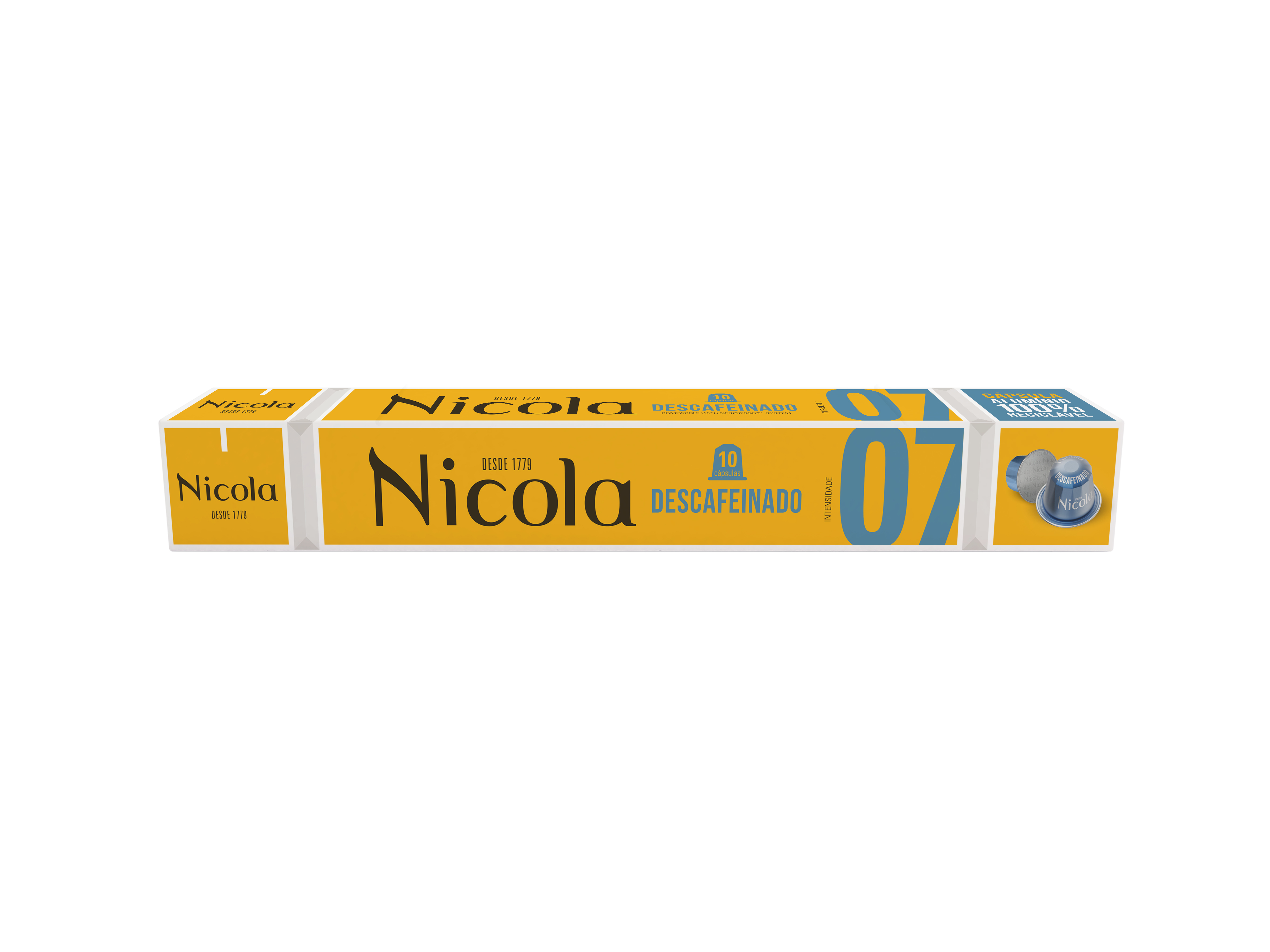 CÁPSULAS DE CAFÉ NICOLA COMP NSP DESCAFEINADO 10 UN