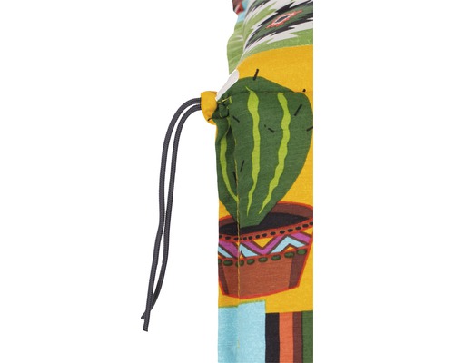 Kussen voor hoge rugleuningen 118 x 46 cm, katoenmixstof, groen, blauw, oranje