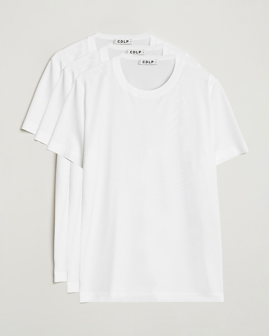 CDLP 3-Pack Midweight T-Shirt White