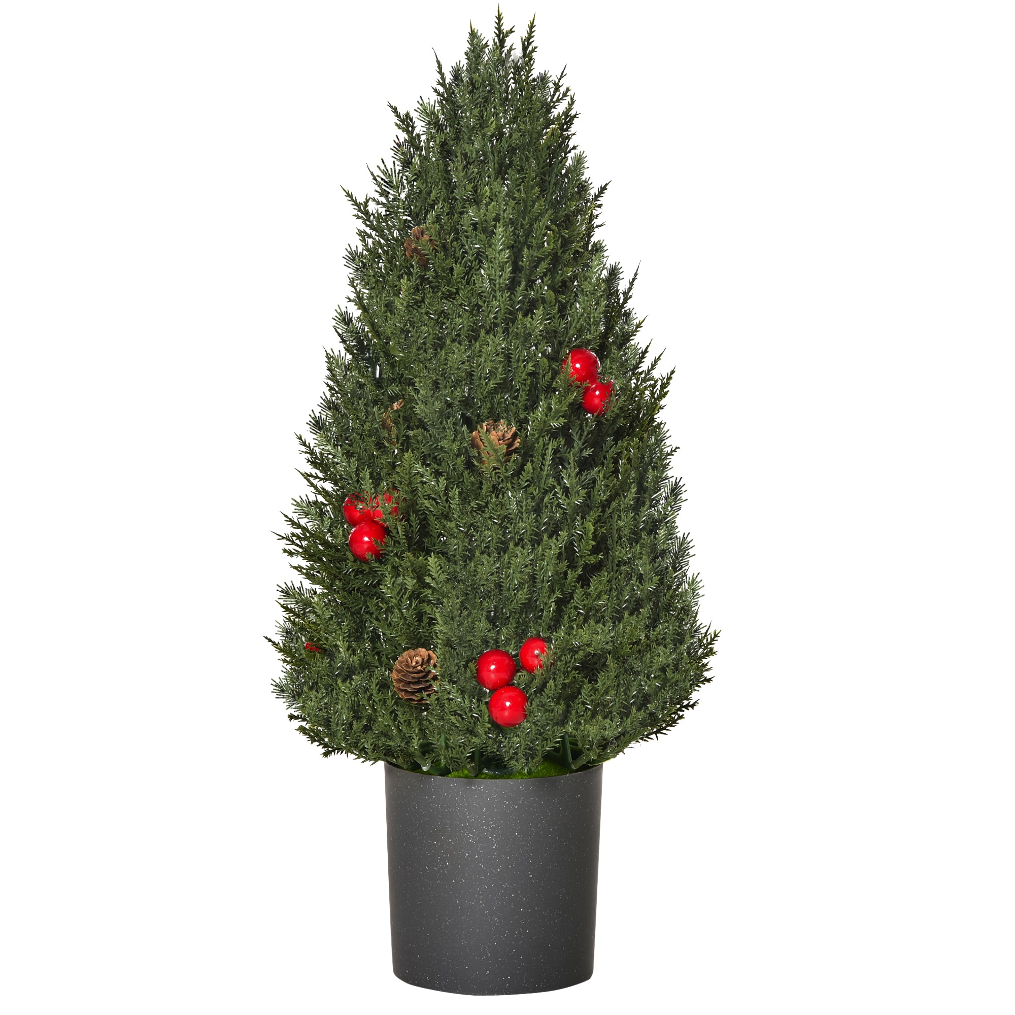 HOMCOM Künstlicher Weihnachtsbaum für den Tisch grün Ø27 x 47H cm