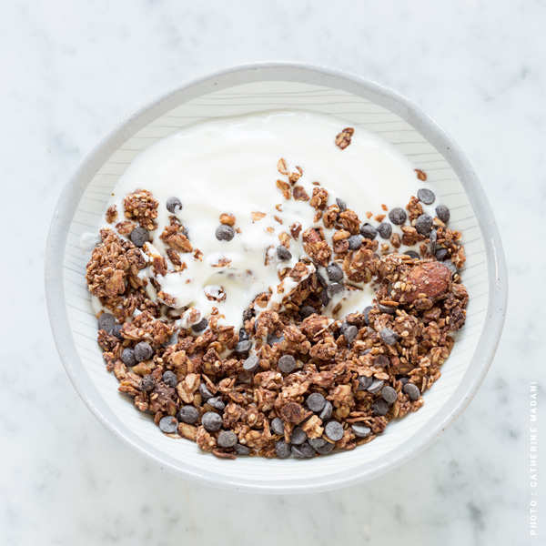 Granola bio au chocolat noir et pépites