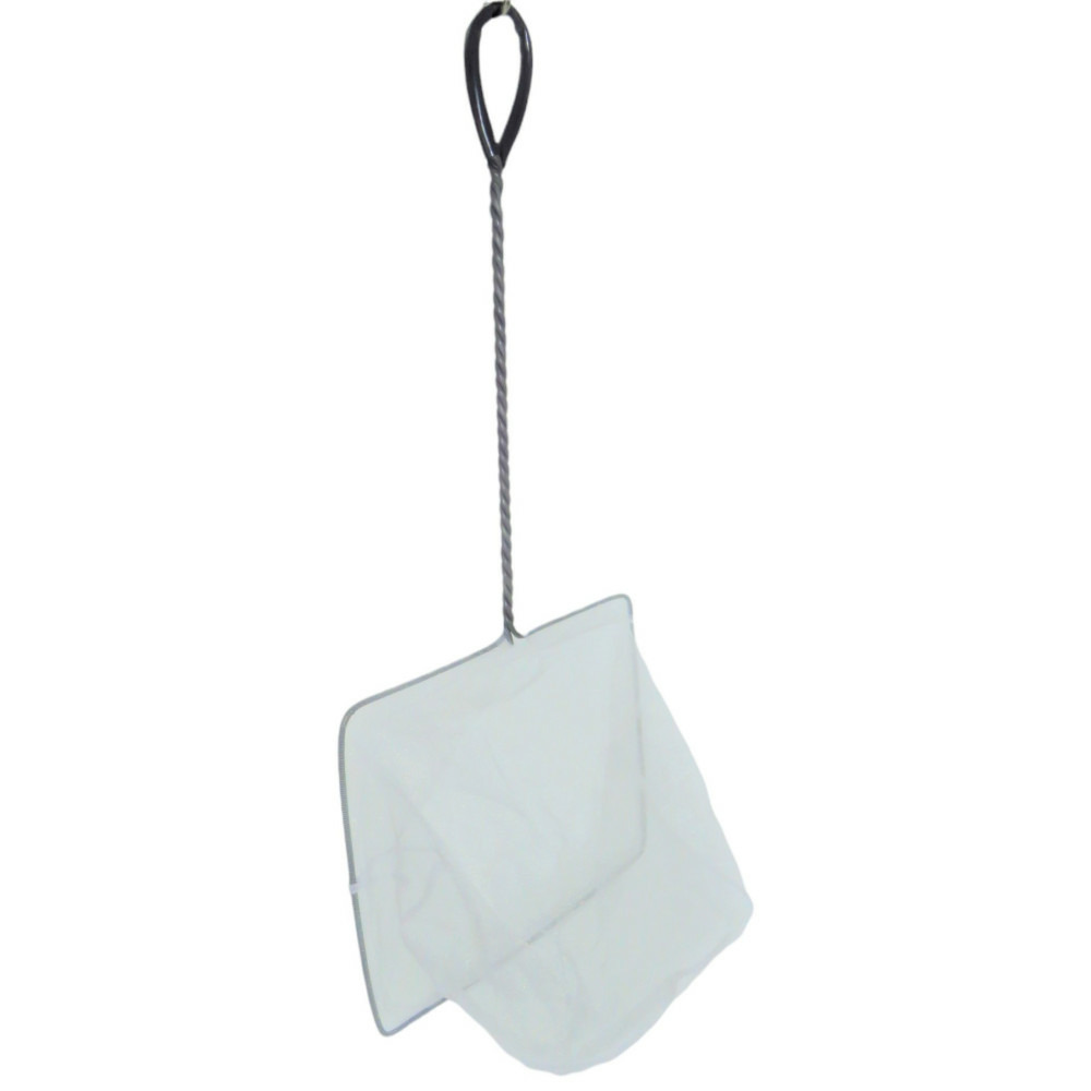 Epuisette filet blanc, maille fine, 25 cm x 22 x 55 cm, aquarium