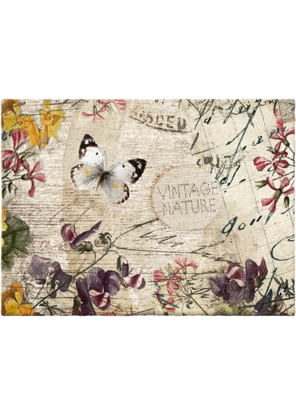 Tapis de protection motif papillon
