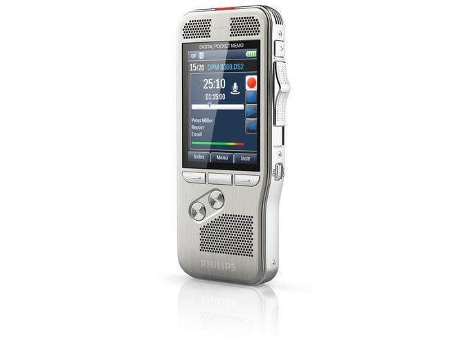 Philips Diktiergerät Digital Pocket Memo DPM8900 Konferenzaufnahme-System, Recorder mit 4 Mikrofone