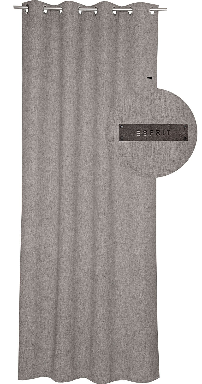 ESPRIT Ösenschal HARP 140 x 250 cm grau