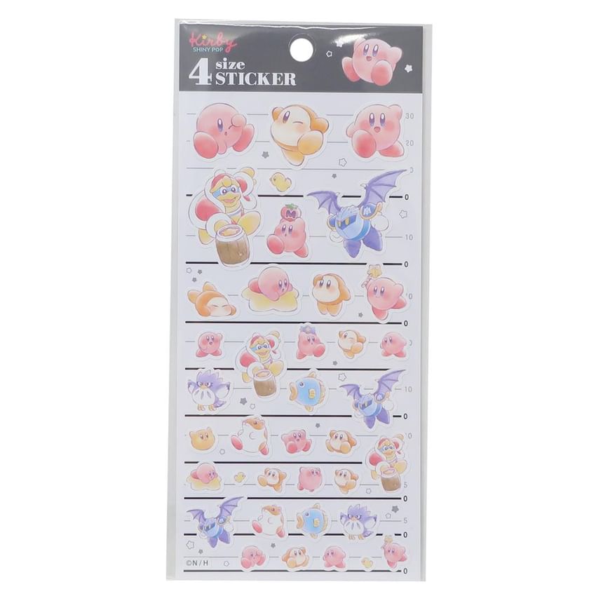 Kamio Japan - Kirby 4-formaat sticker (Kirby & vrienden)