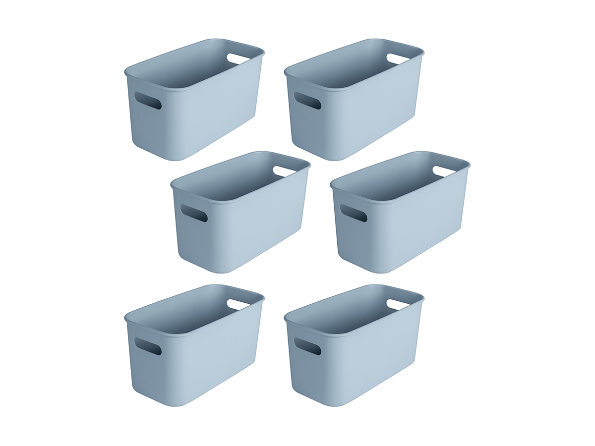 Sunware Sigma home 6 liter Blue cube box - Set van 6