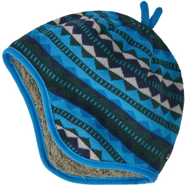 Bonnet ski PATAGONIA BABY REVERSIBLE BEANIE DIAMOND STRIPE: VESSEL BLUE