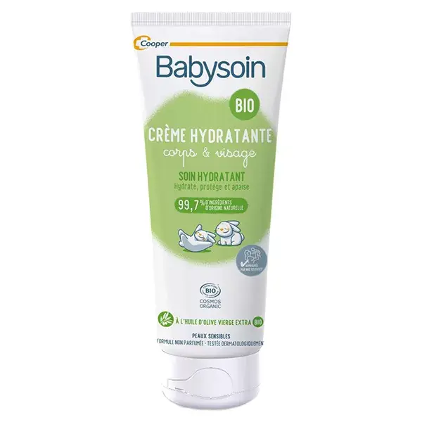 Creme hidratante orgânico Babysoin para corpo e rosto 200ml