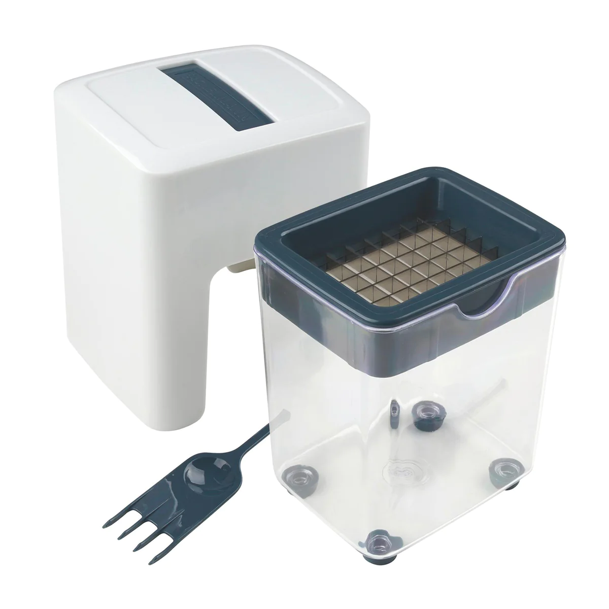 Coupe frites manuel avec récipient et brosse de nettoyage Easy Prepare