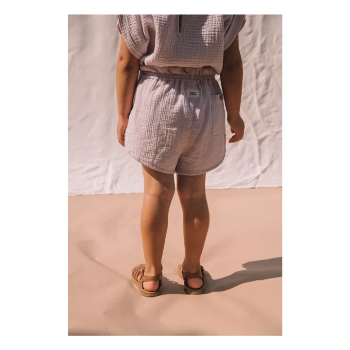 Studio Bohème Short Georgette Gaze de Coton | Parme
