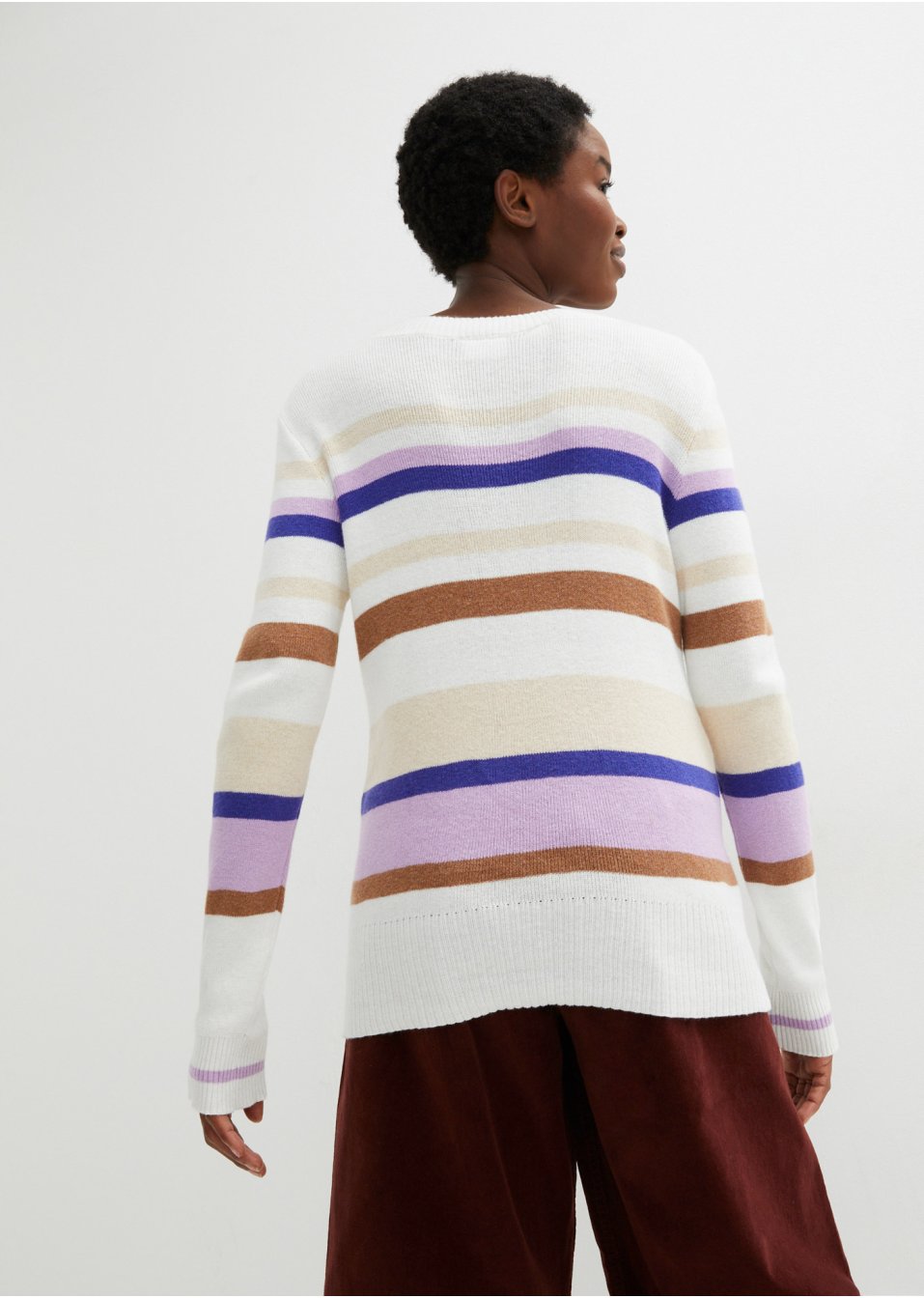 Pull col rond avec cachemire