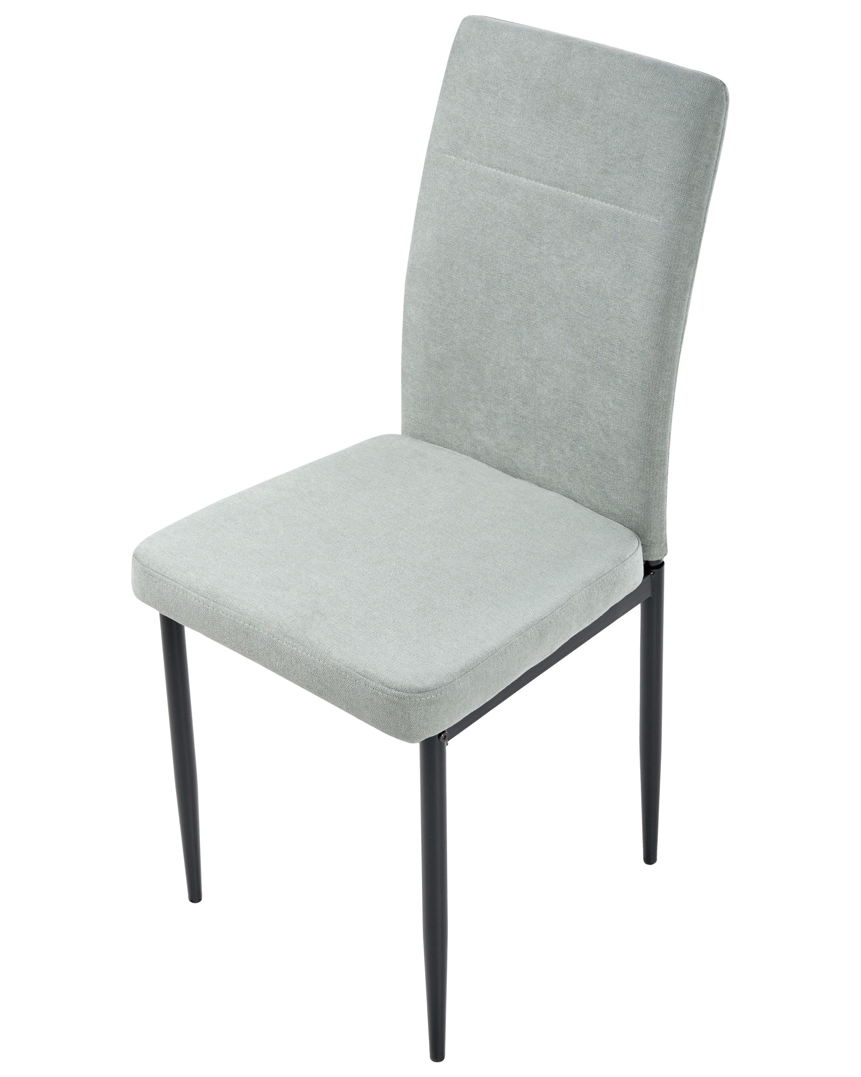 Set van 4 eetkamerstoelen RINER Stof Lichtgroen