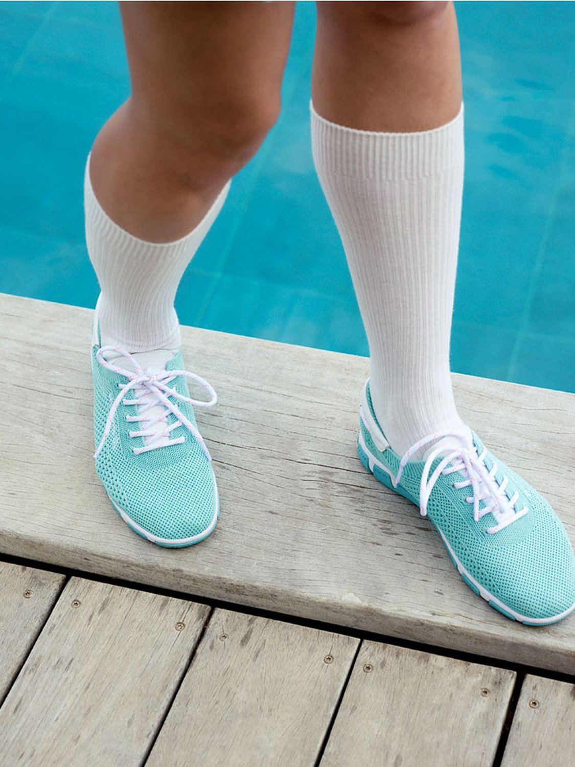 Tennis Femme Textile Recyclé Bleu