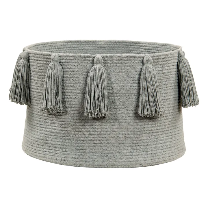Lorena Canals Panier de rangement à pompons | Gris clair