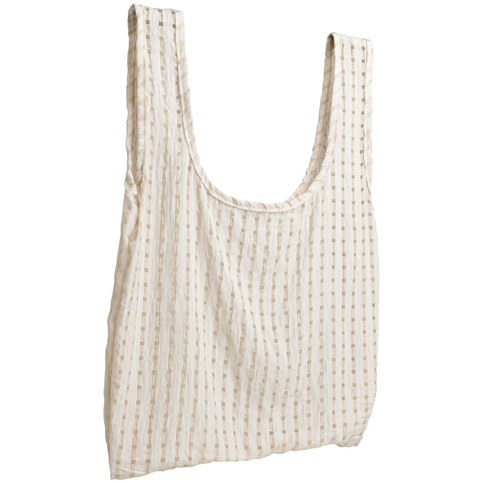 Tas Opvouwbaar Ruit Beige
