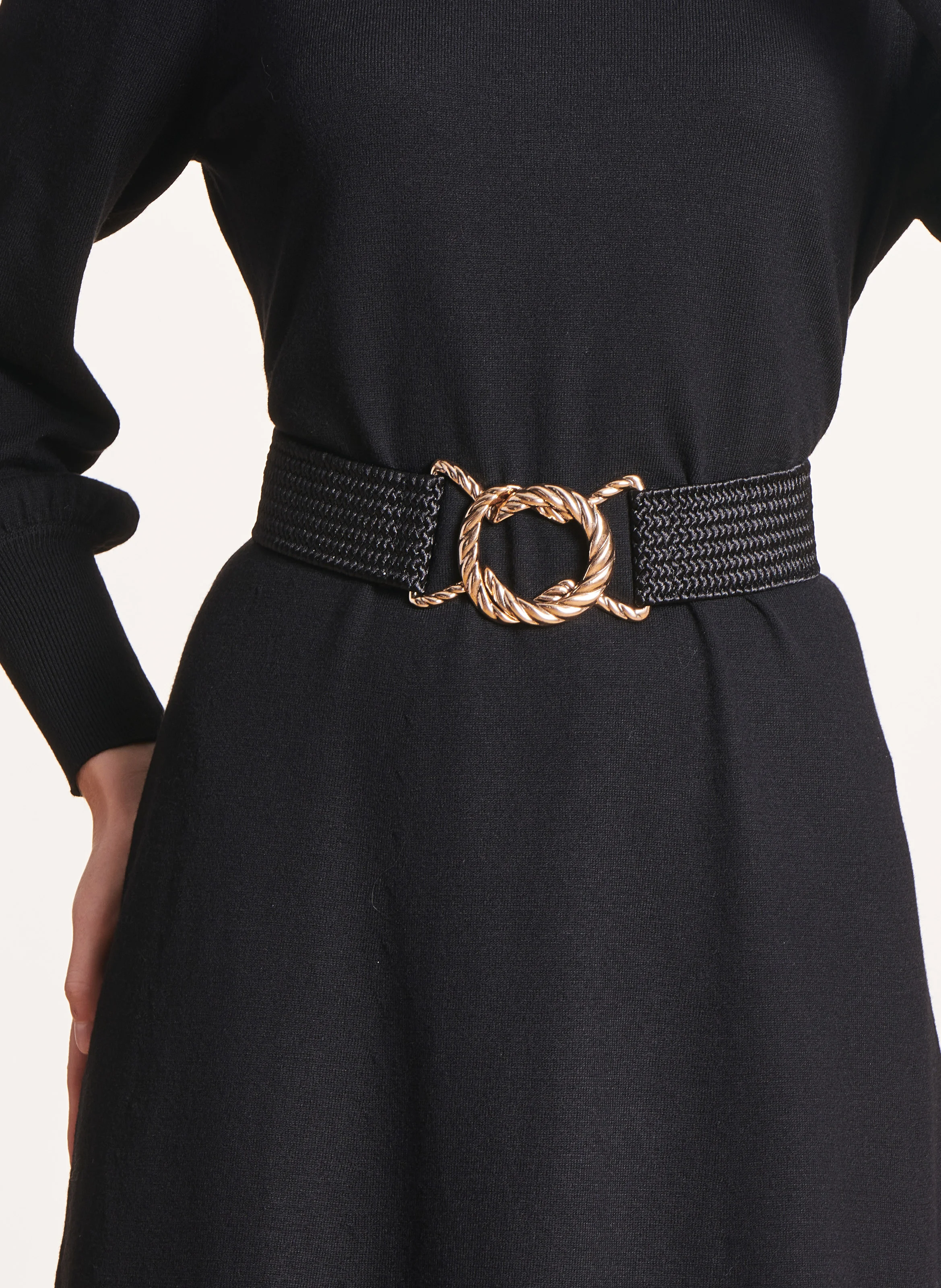 Ceinture tressée | Noir