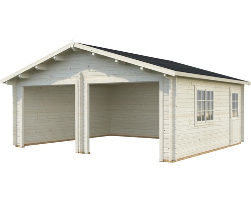 Palmako Roger dubbele garage, 28,4 m², zonder deur, 575 x 510 cm, dompelgegrond