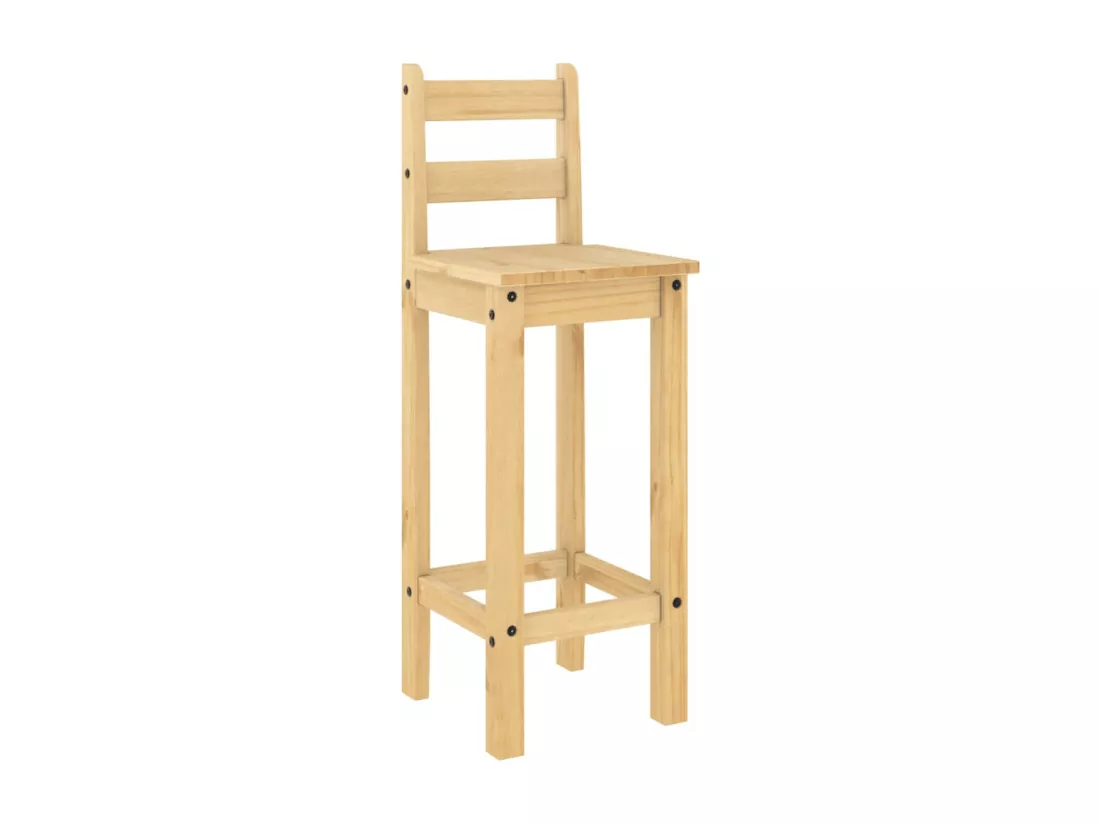 Ensemble de bar 5 pcs Bois de pin massif