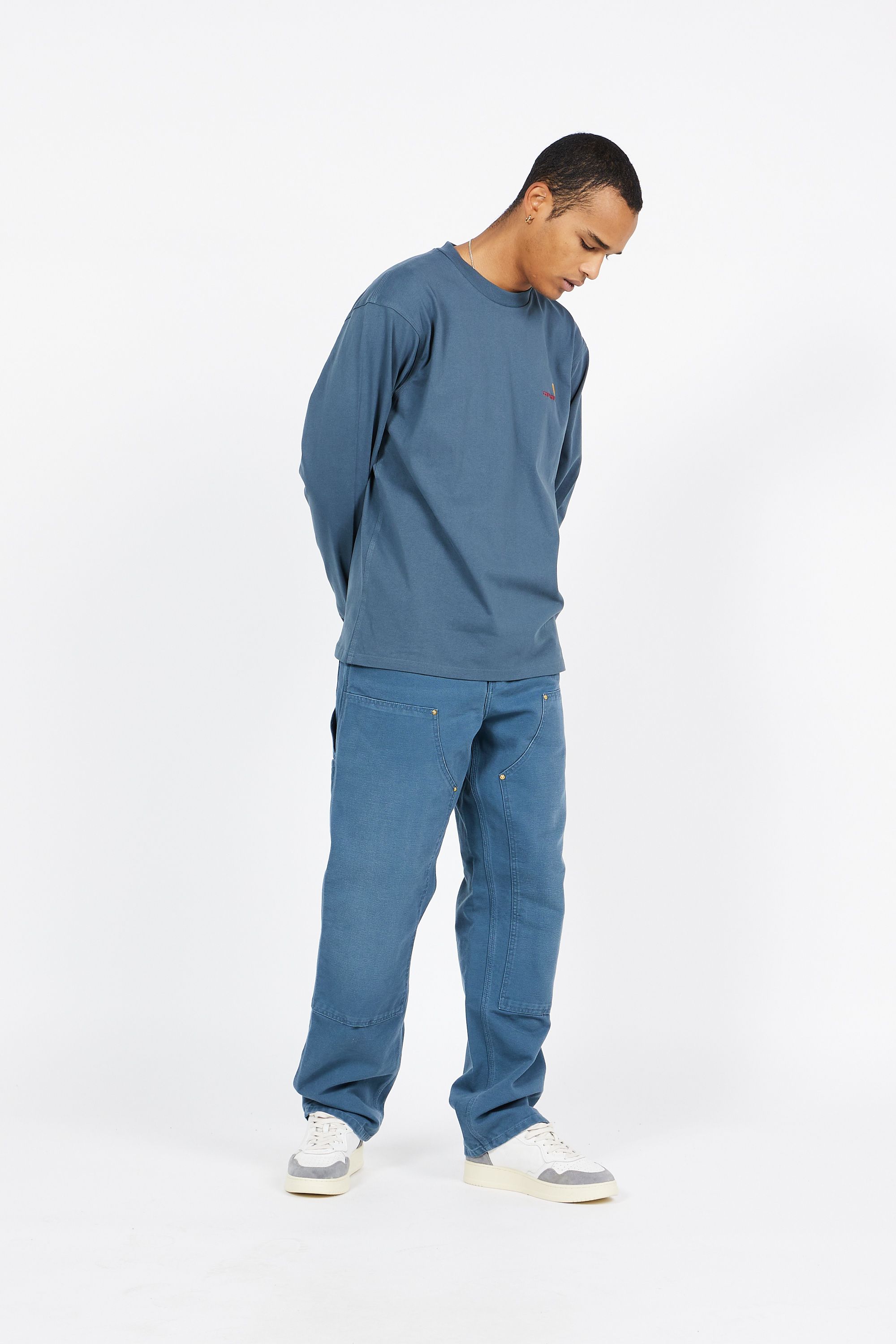 CARHARTT WIP T-shirt AMERICAN SCRIPT Bleu