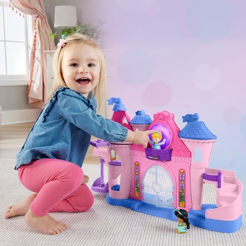 Fisher-Price Little People Kasteel - Disney Prinses Magisch Kasteel - Met Licht en Dans - Speelfigurenset