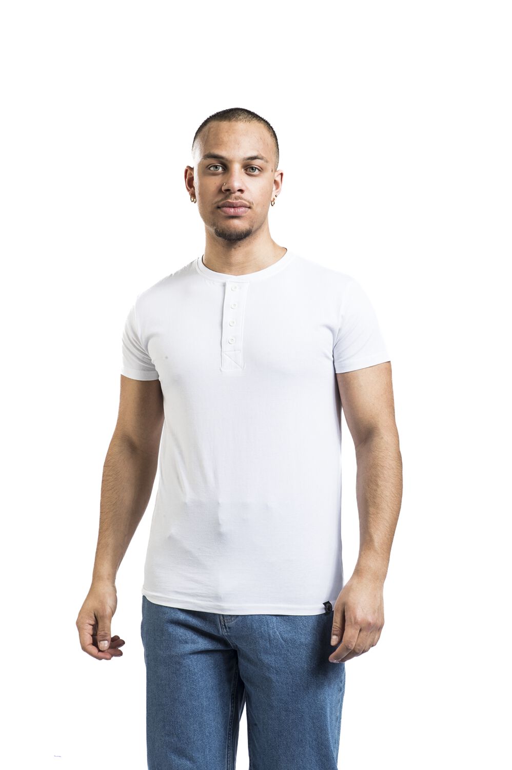 T-shirts Henley - Lot de 2 | Black Premium by EMP T-Shirt Manches courtes