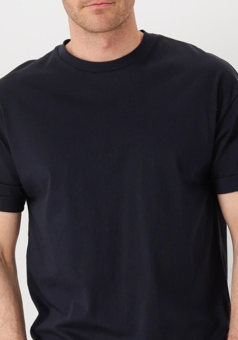 donkerblauwe drykorn t-shirt thilo 520198