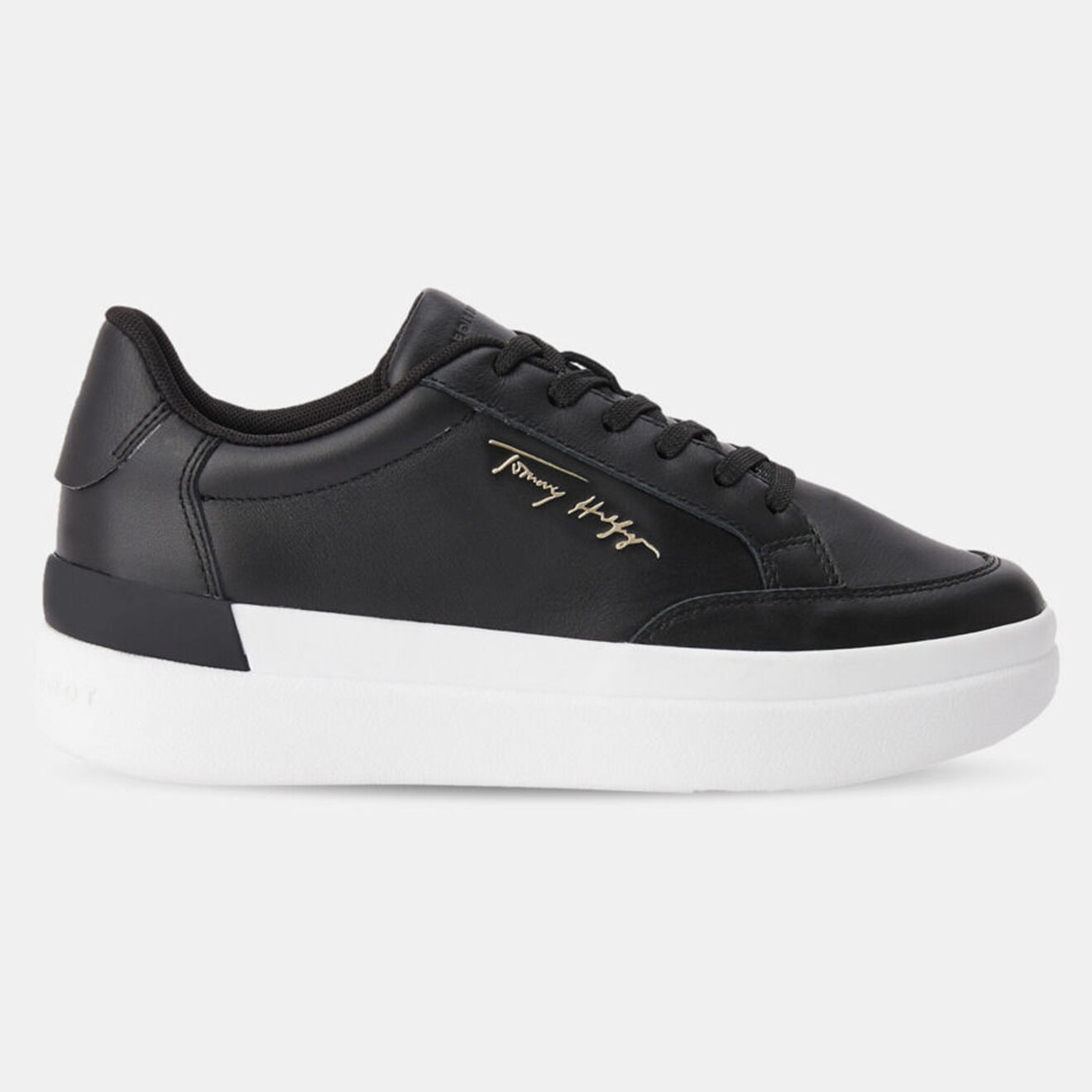 Tommy Hilfiger Baskets en Cuir Signature noires