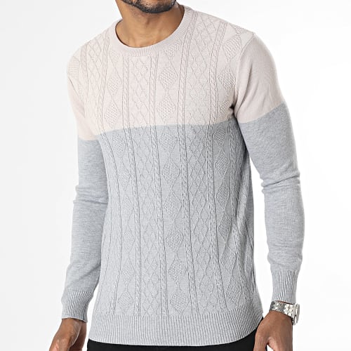 Pull Beige Gris
