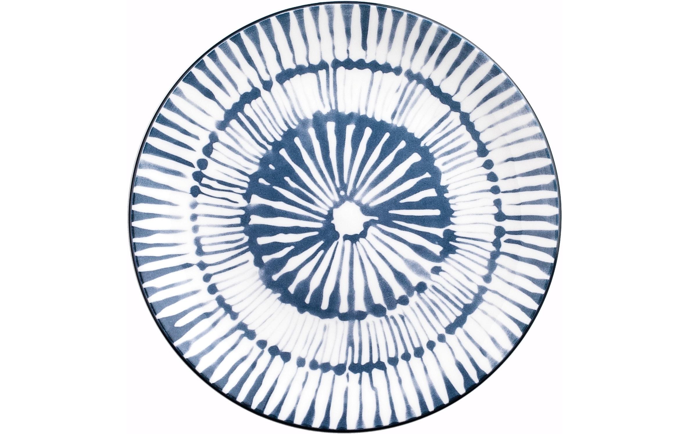 Teller-Set Zeeland 26.8-20-19.2 cm 12 Stück, Blau/WeissFür den täglichen Gebrauch geeignet