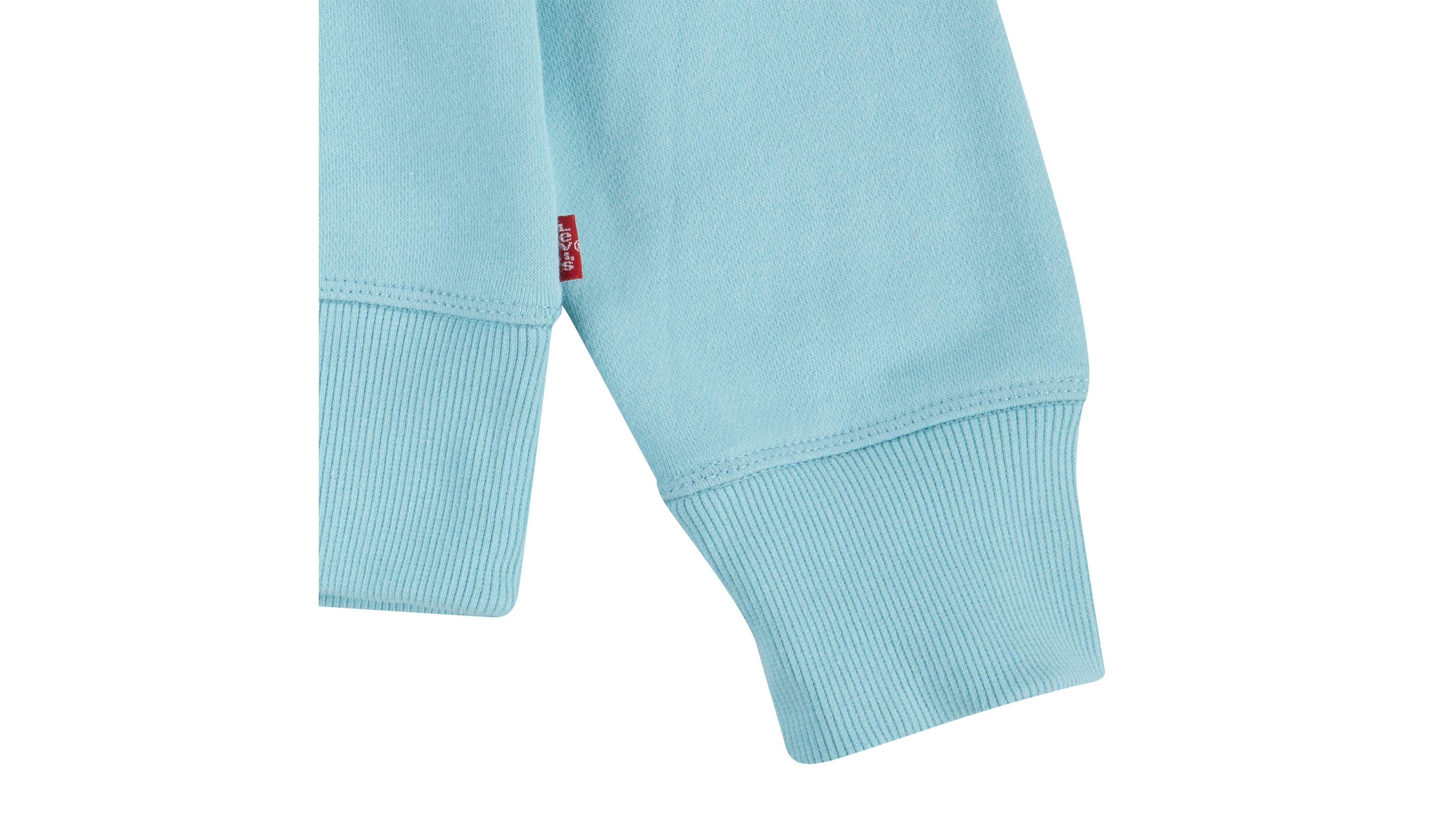 Sweat jersey French Terry Batwing - Pastel Turquoise - Vert