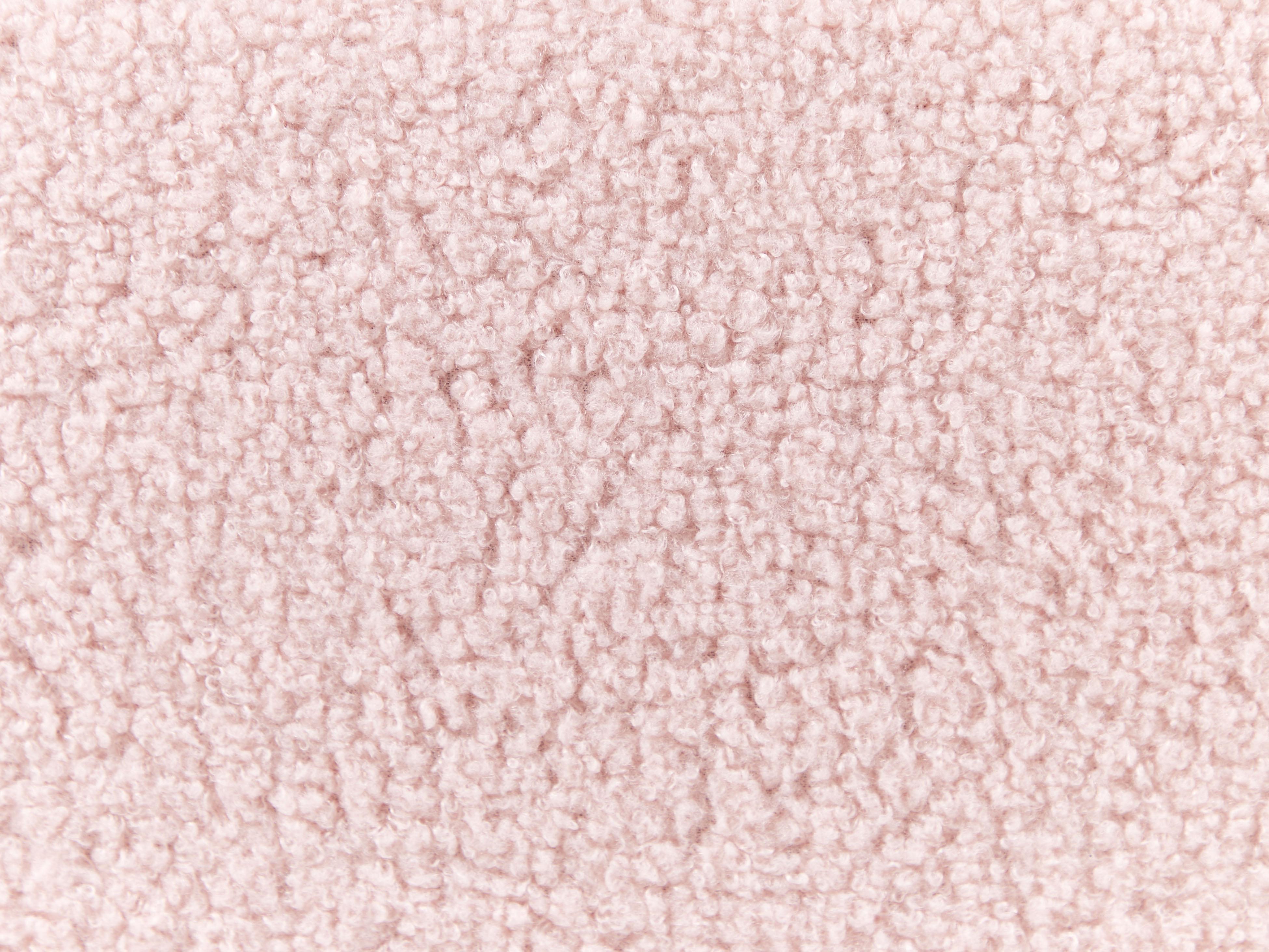 Opbergbed zonder hoofdbord Bouclé DINAN 90 x 200 cm Pastelroze