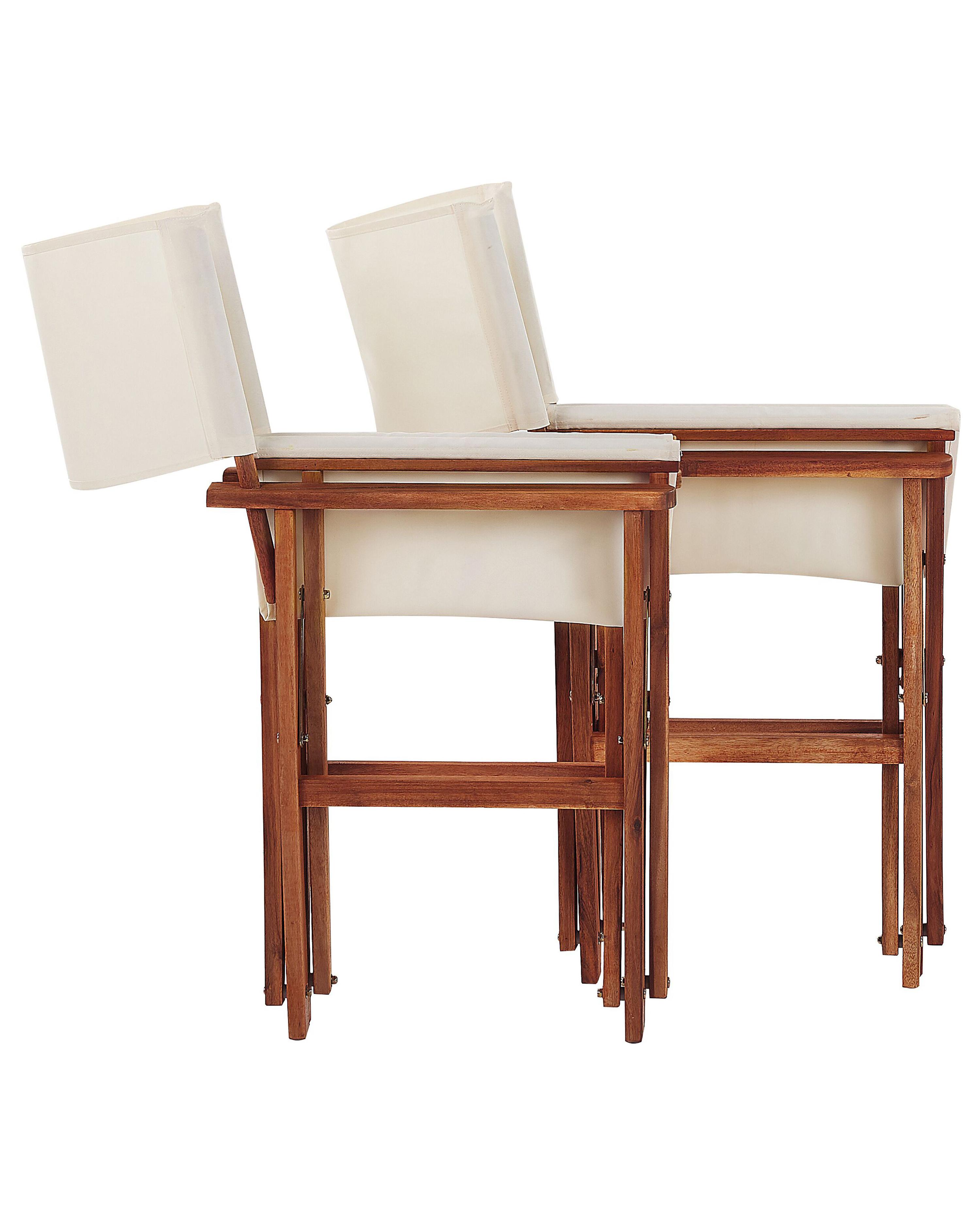 Set van 2 tuinstoelen CINE Acaciahout Meerkleurig