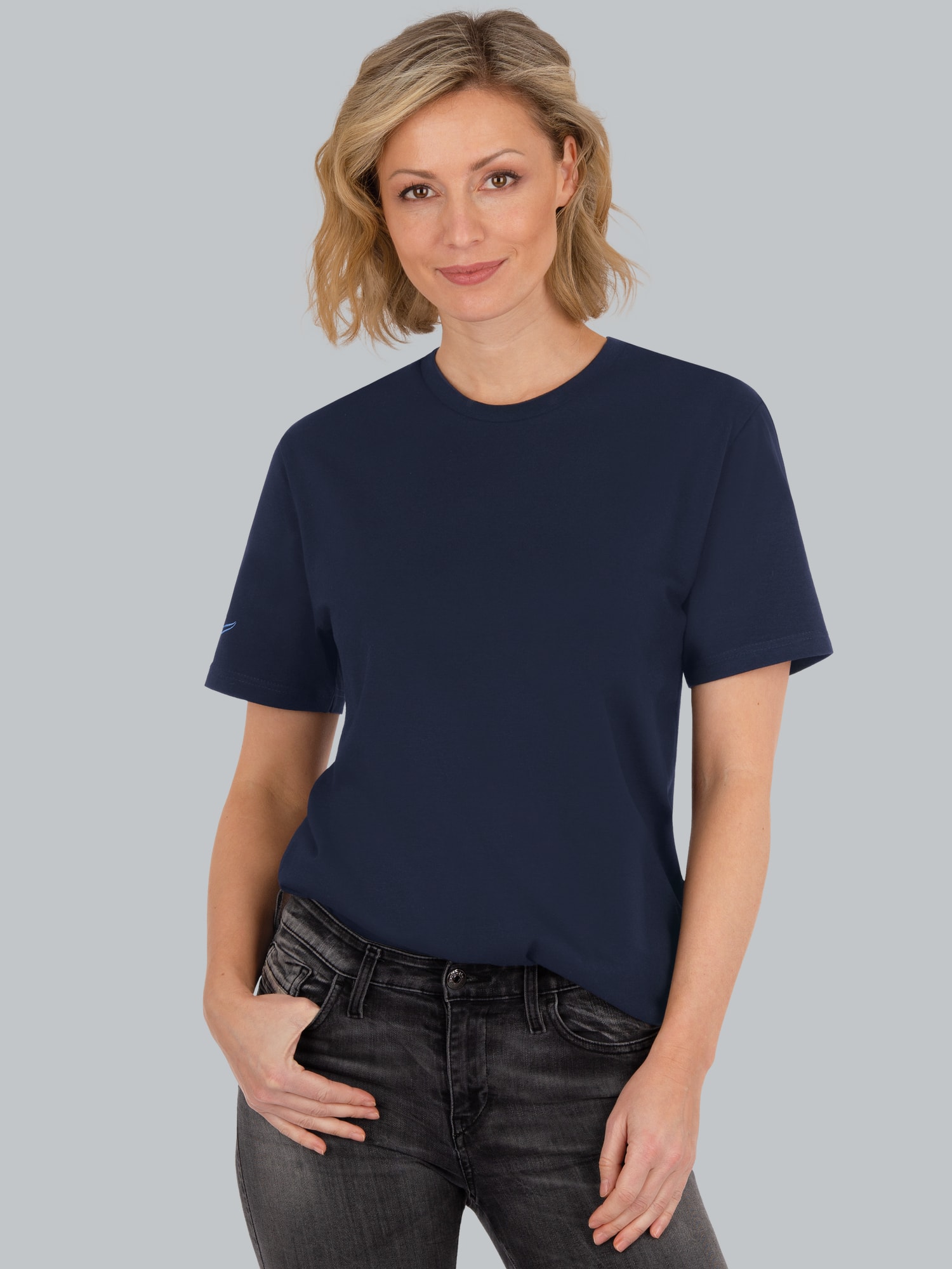 T-Shirt aus 100% Biobaumwolle Navy-C2C