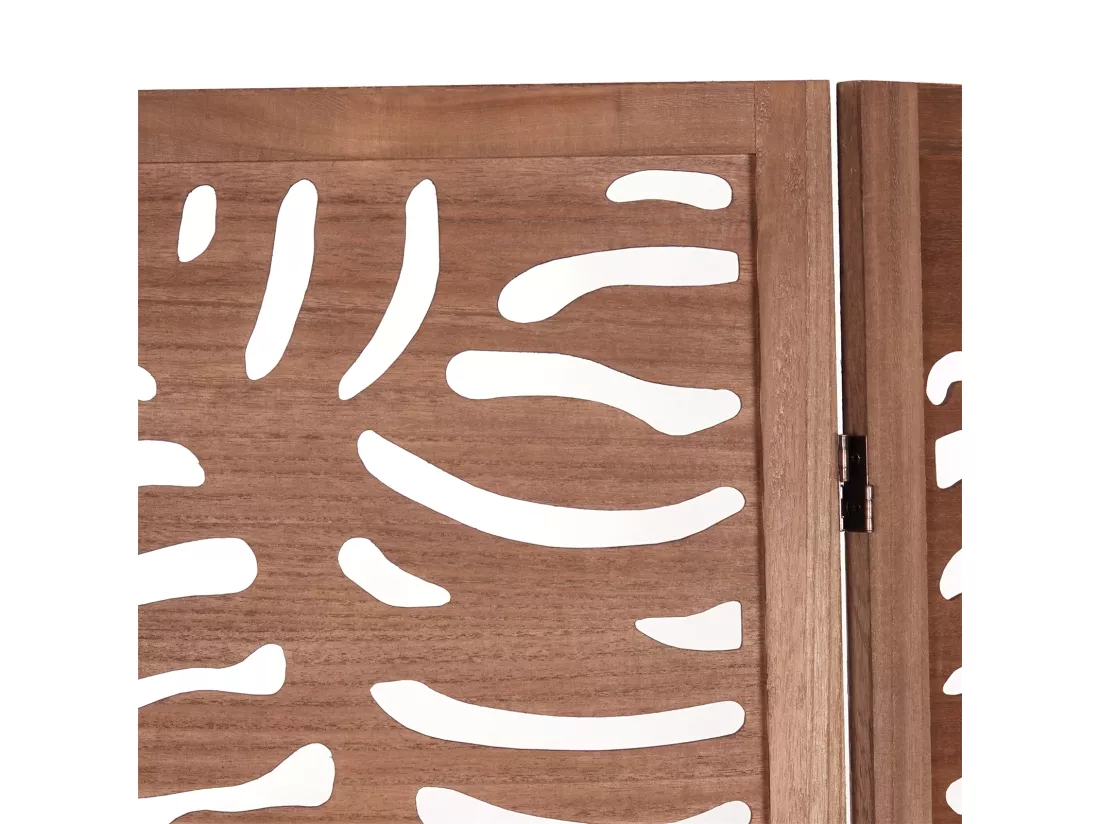 PARAVENT Palm 3 pièces. 170x120 cm, bois marron