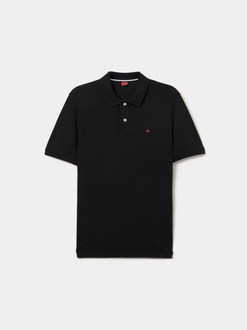 Polo piqué regular fit de algodão