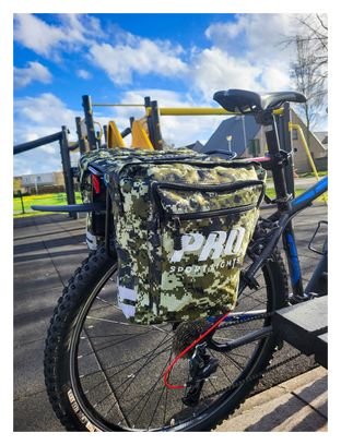 Sacoche à vélo double pour vélos électriques - Sacoches Ville/VTT - Vert Armée