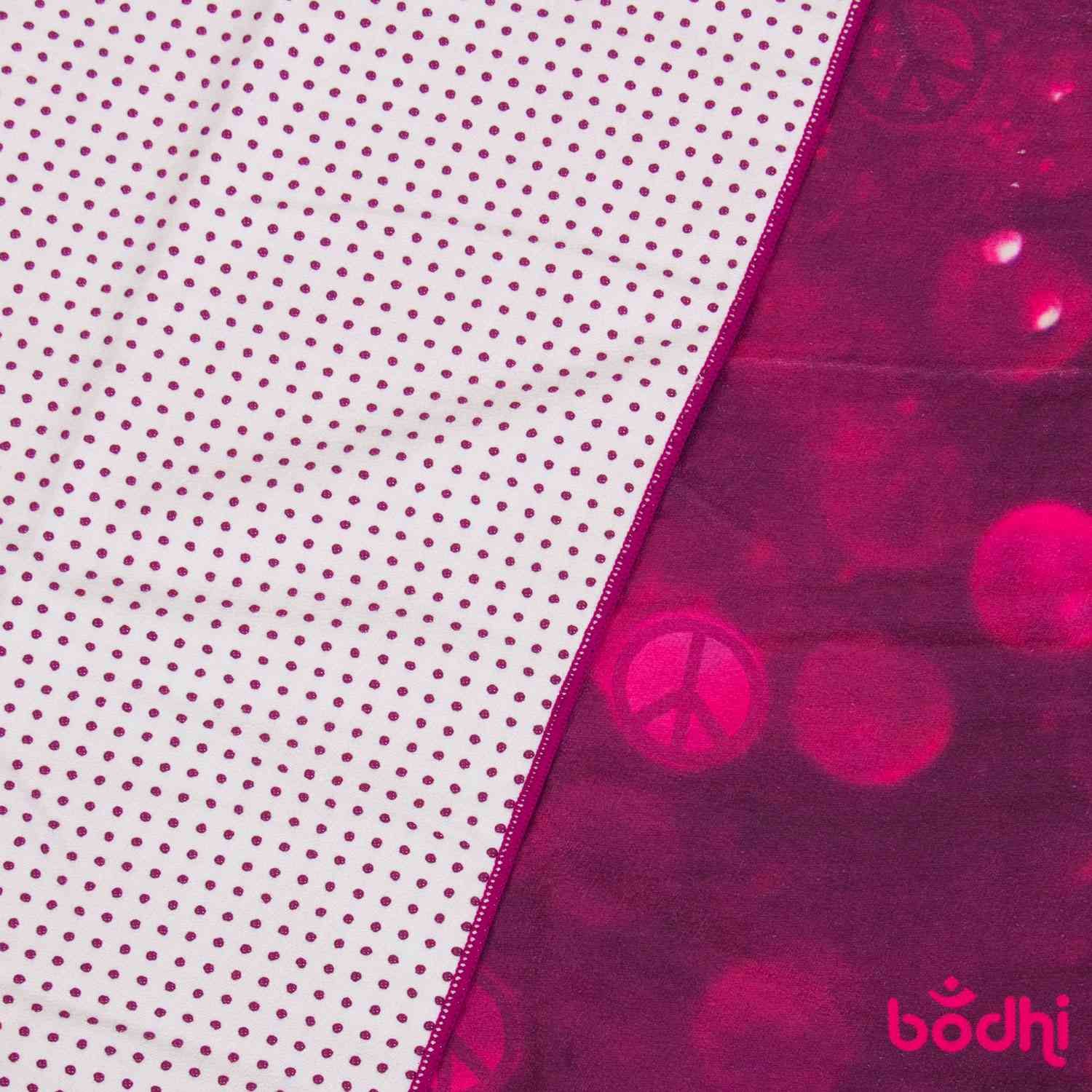 bodhi GRIP² Yoga Towel Art Collection, aubergine
