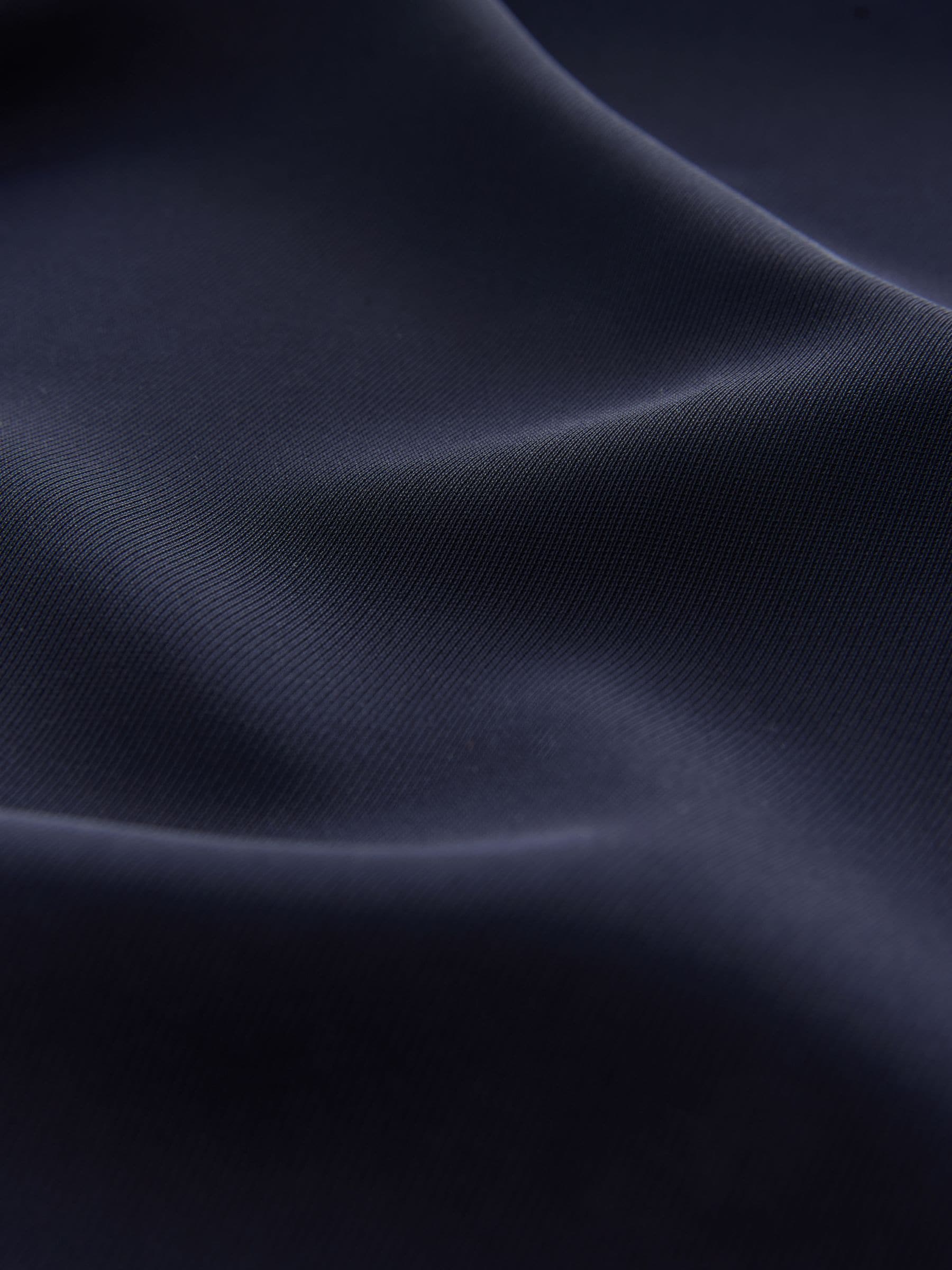 Donkerblauw - Broek met wijde pijpen en elastiek in de achterkant