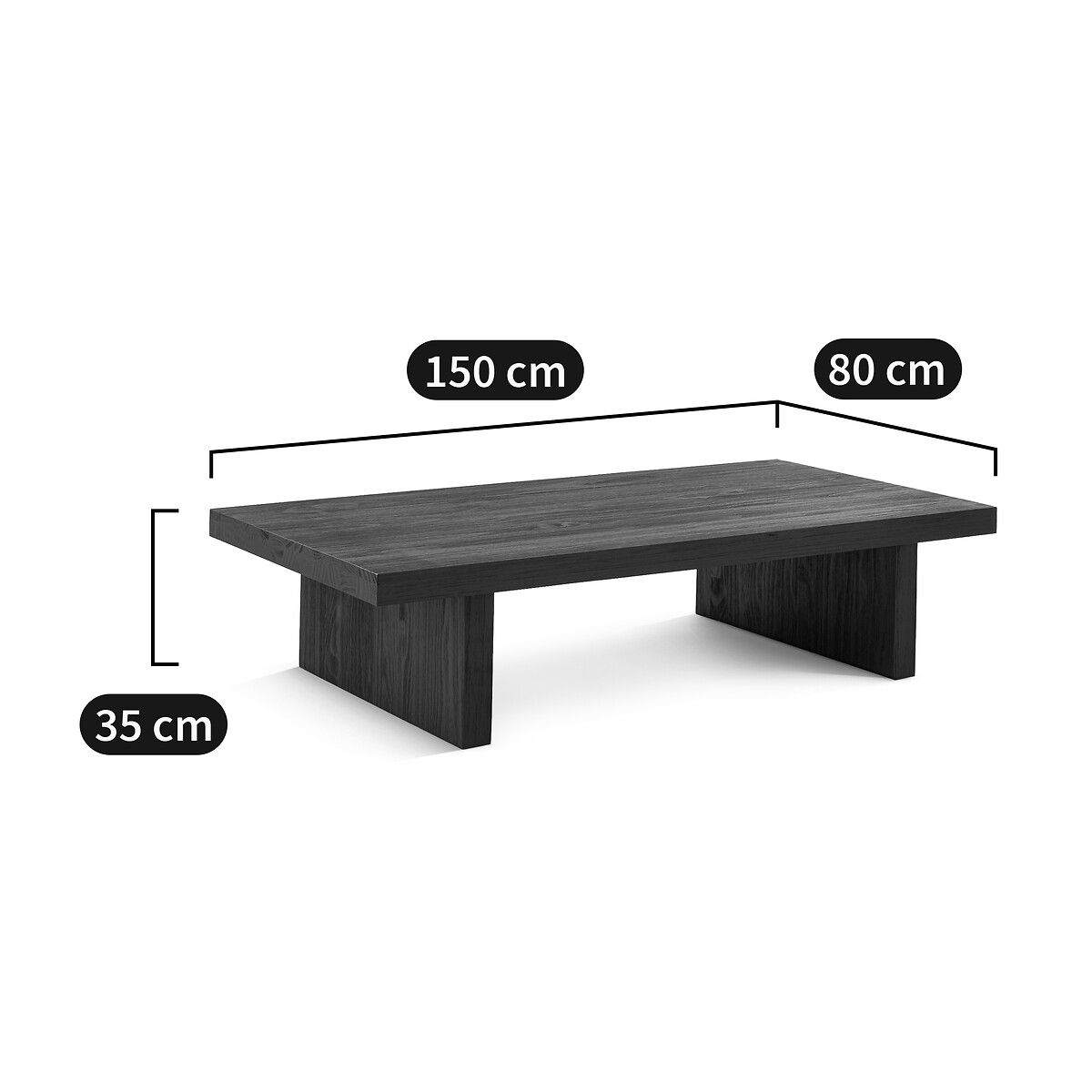 LA REDOUTE INTERIEURS<br>Mesa de centro em pinho maciço, Malio