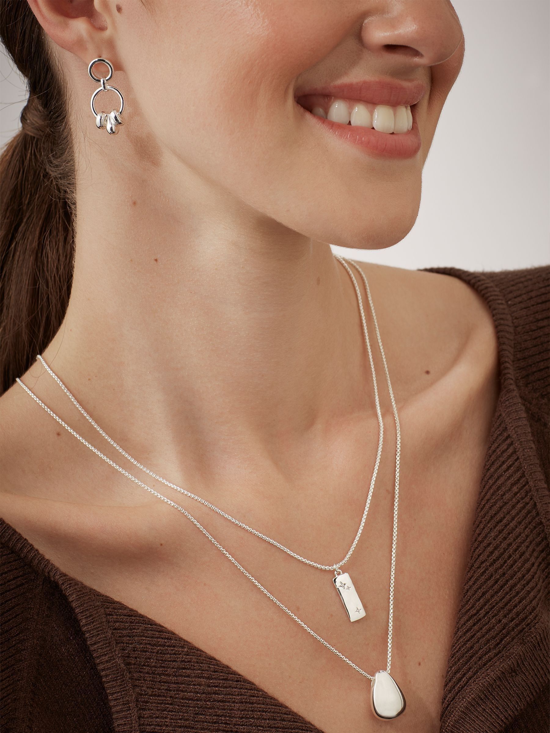 Estella Bartlett Waterproof Teardrop Pendant Necklace