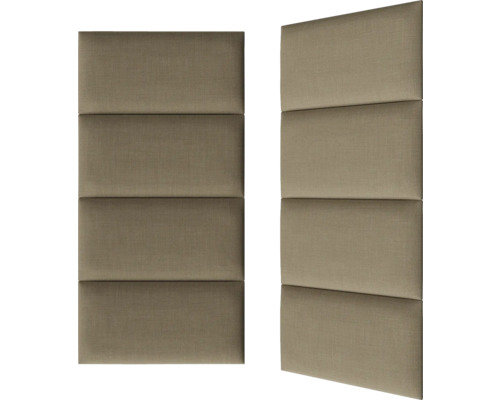 Wandkussen, linnenlook, beige, geweven look, 30 x 60 cm