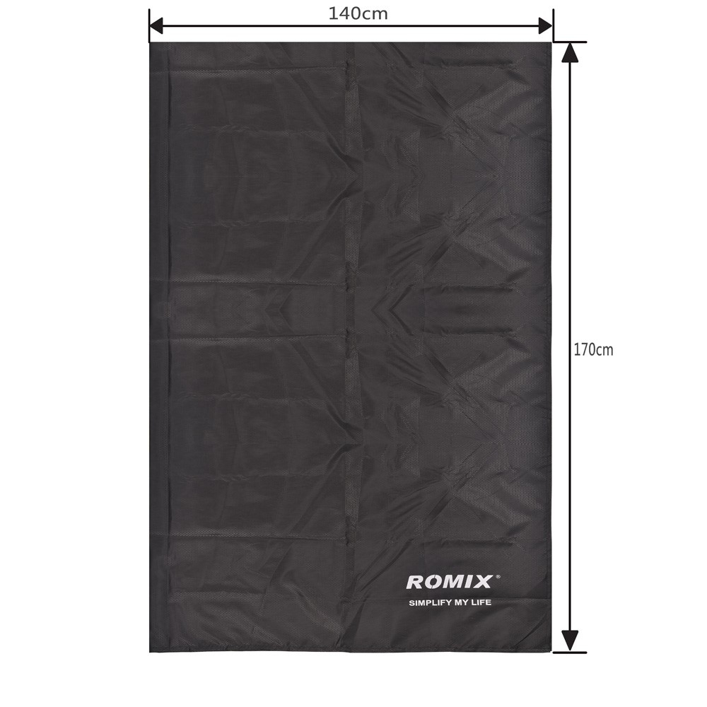 (170x140cm) Ultraleichtes Beach Tuch Outdoor Picknick Decke - Schwarz