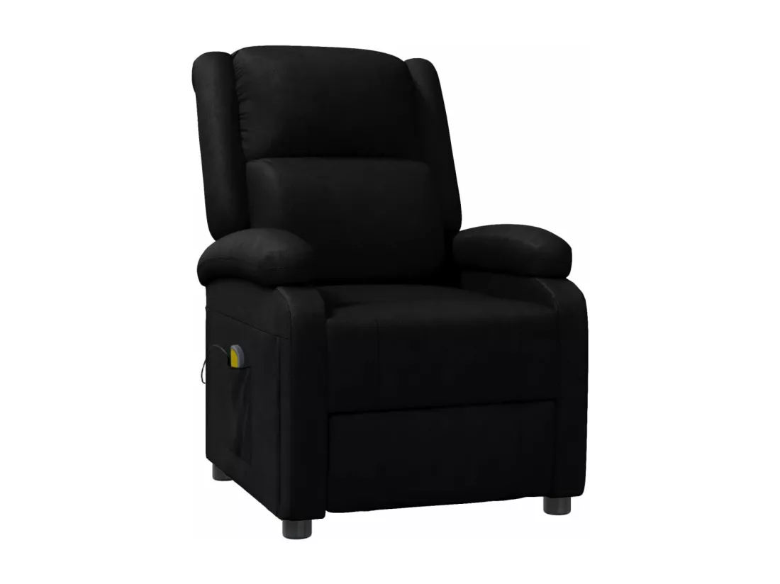 Fauteuil de massage Noir Similicuir