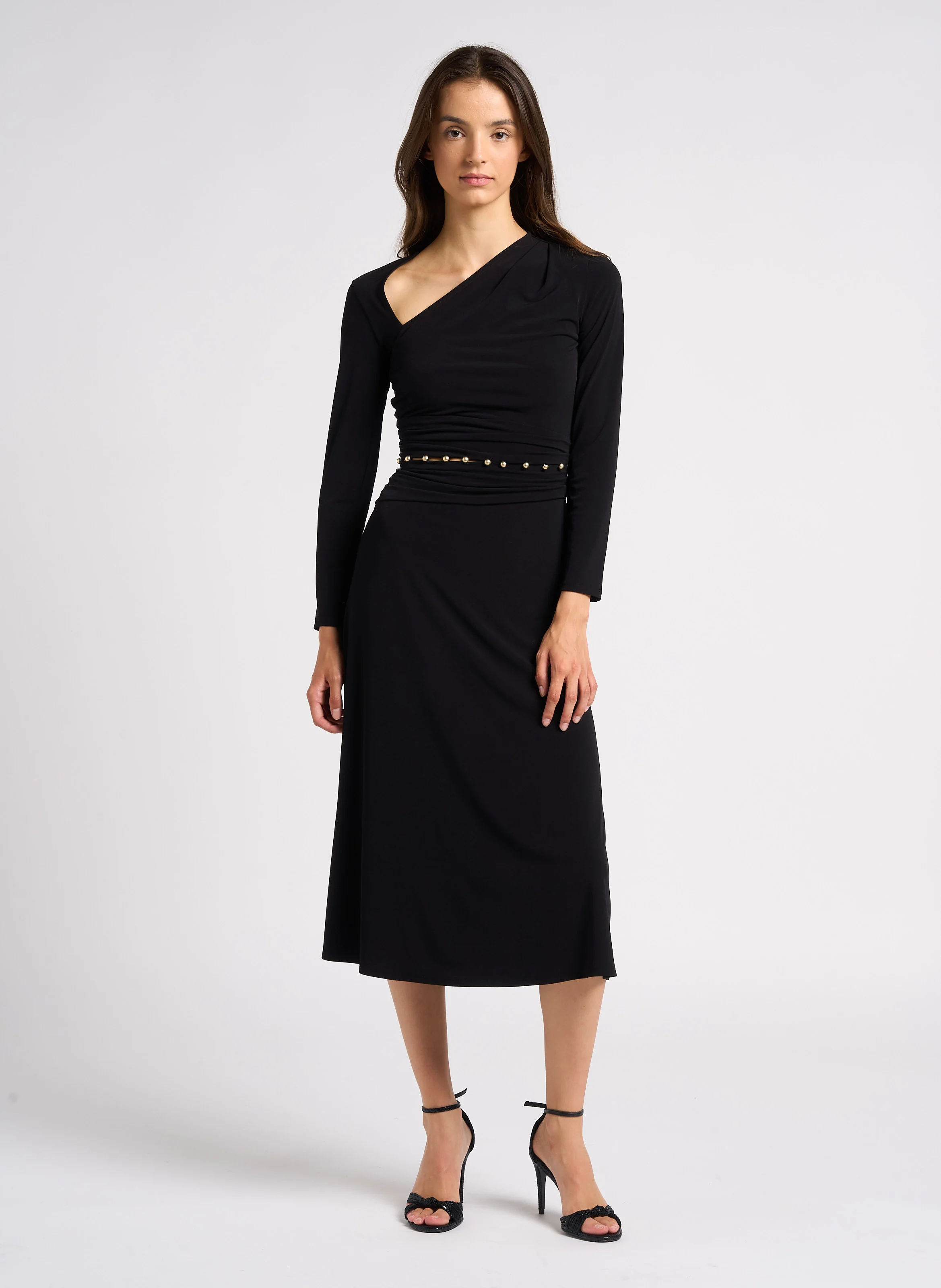JOYCE - Robe longue cintrée| Noir