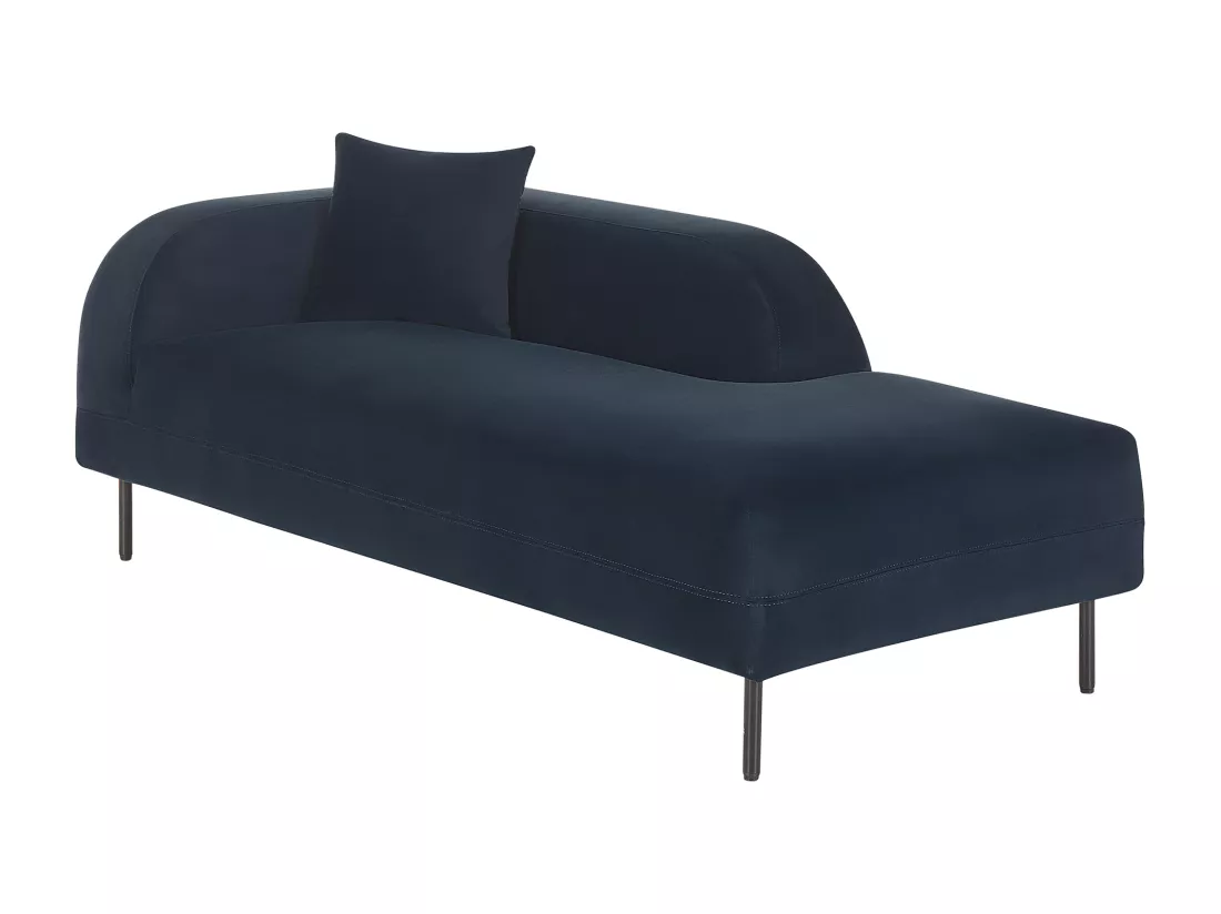 Chaise longue côté droite bleu foncé LE CRAU
