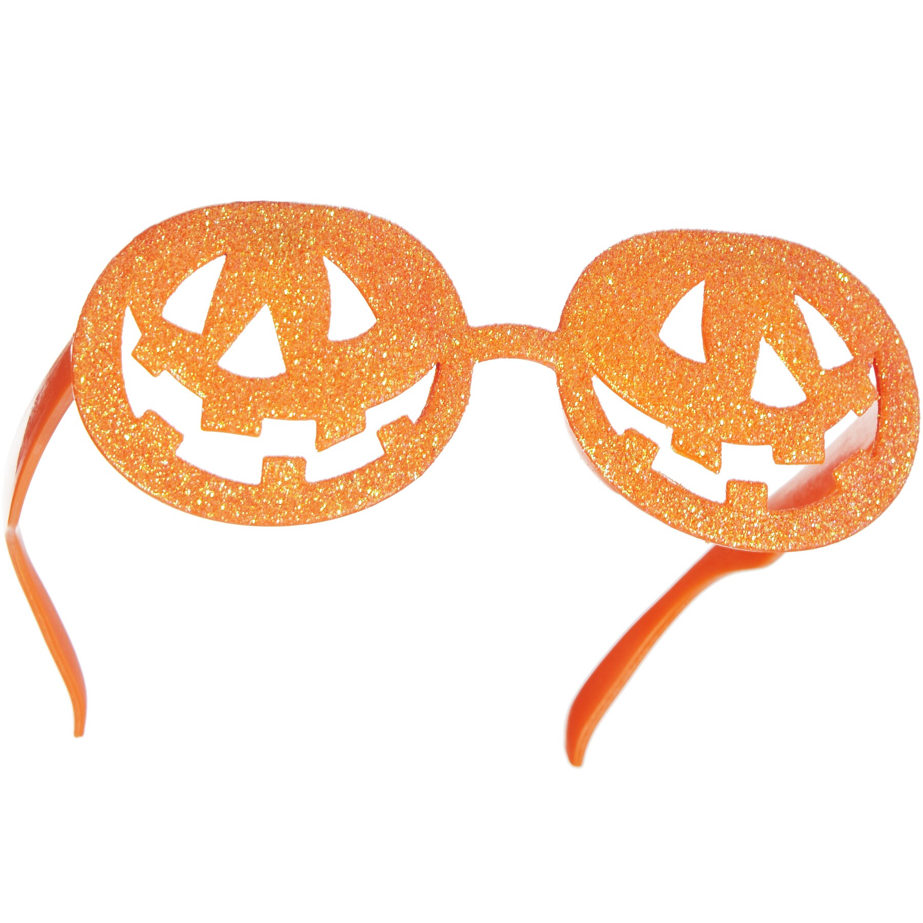 tectake® Halloween Spaßbrille glitzernde Kürbisse