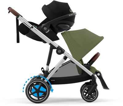 Cybex e-GAZELLE S Sportsvogn, Taupe/Moss Green