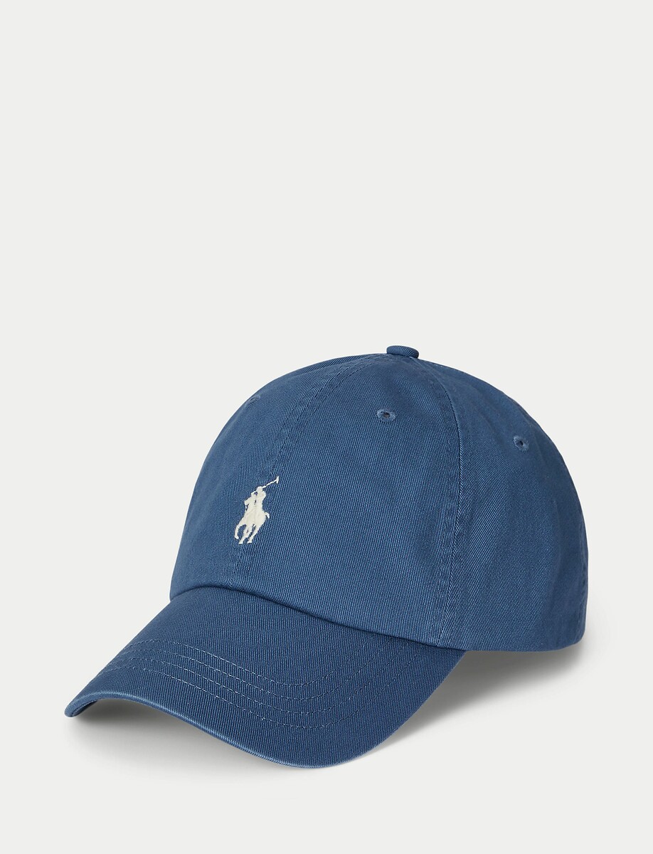 POLO RALPH LAUREN<br>Boné de beisebol em algodão, chino